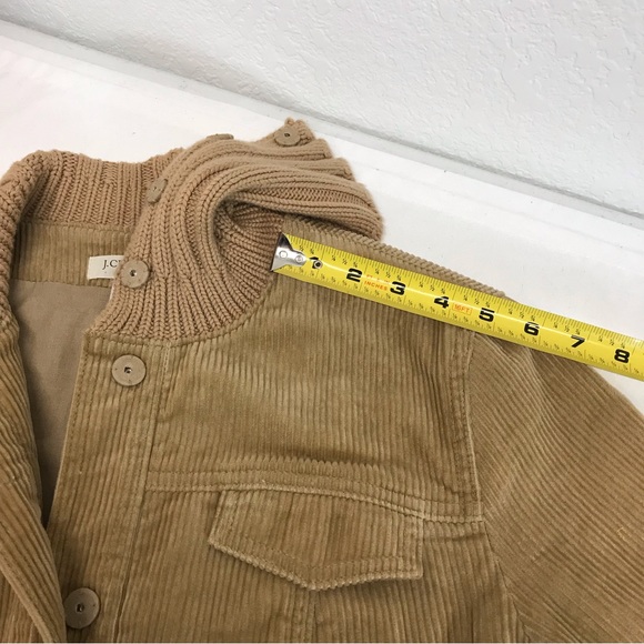 J. Crew | Tan Corduroy Bomber Jacket,  Sz Medium - Picture 9 of 12